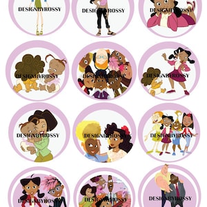 12 Proud Family Digital Download | Printable Cupcake Toppers | Sublimation | DIGITAL Download| Printable PNG lPrintable Sticker PNG