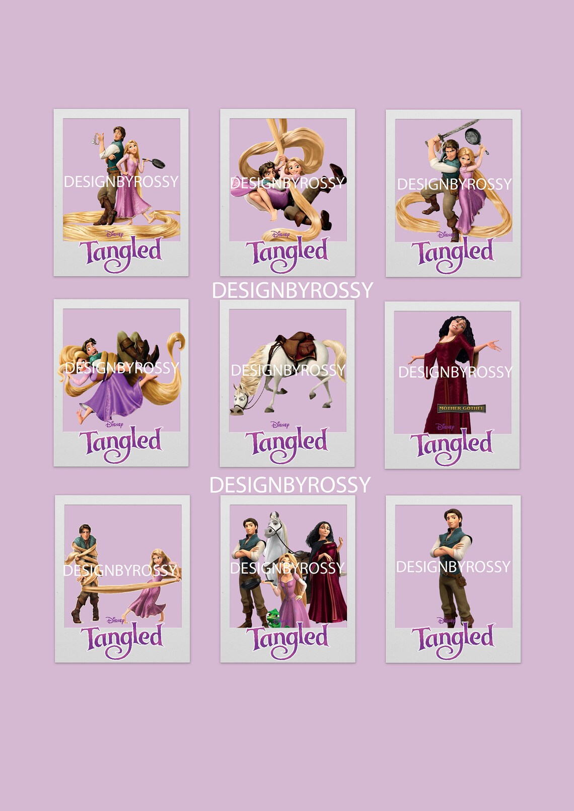 9 Tangled Printable Digital Download Printable Cupcake - Etsy