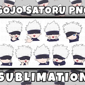 Gojo Satoru sublimation| Jujutsu Kaisen PNG |Jujutsu Kaisen Sublimate Print |DIGITAL Download| Gojo Sublimation| Anime Clip Art| Gojo Satoru