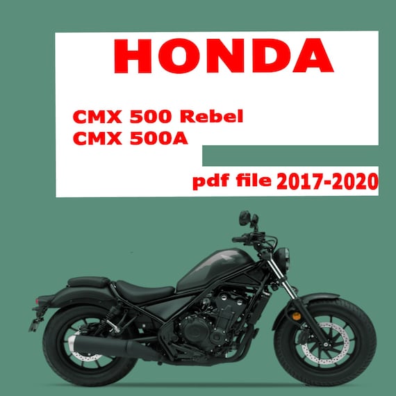 Honda CMX 500A CMX 500 Rebel Service Manual 2017-2020 - Etsy ジー