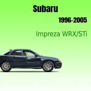 Subaru Impreza WRX/STi Workshop Manual 1996-2005