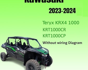 Workshop Manual for Kawasaki Teryx KRX4 1000 (No wiring diagram) 2023 2024