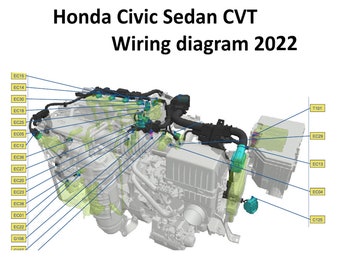Honda Civic Wiring Diagram 2022 11th Gen FE1 CVT Sedan