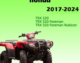 Workshop Manual for Honda TRX 520 Foreman / Rubicon 2017-2024