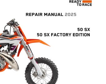 KTM 50 SX Repair Manual 2025