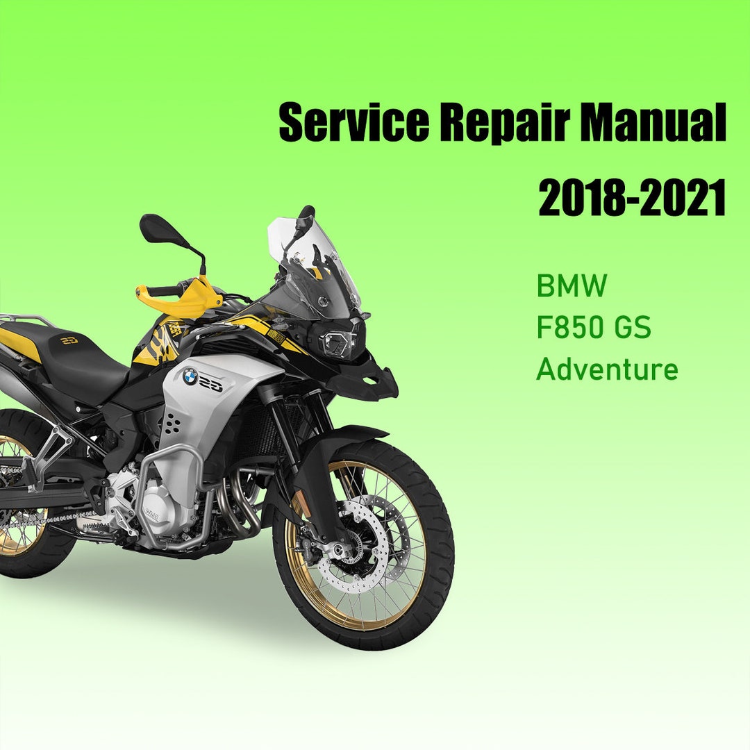 Download Service Repair Manual for BMW F850 GS K82 Etsy