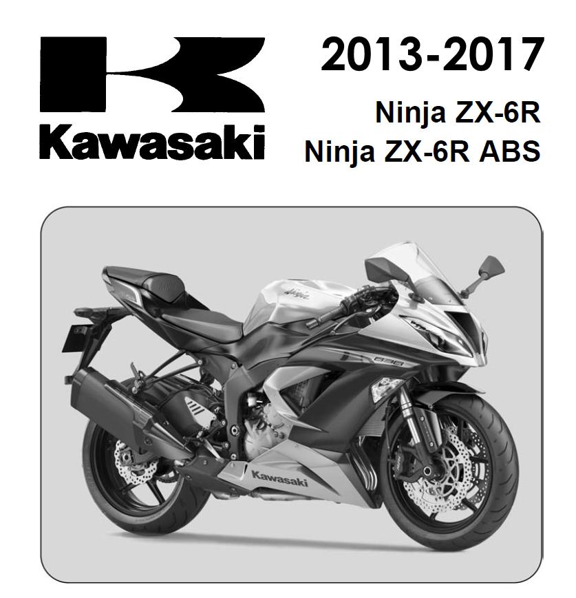 Buy Service Manual for Kawasaki Ninja ZX-6R 636 Abs 2013-2017