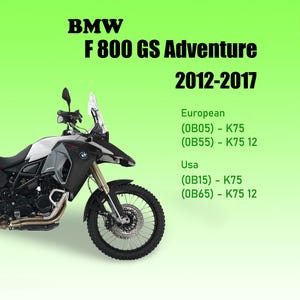 Workshop Service Manual For BMW F800GS Adventure (2012-2017)