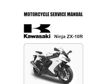 Kawasaki Ninja ZX10R Service Manual 2008-2009 - Etsy
