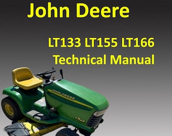 John Deere LT133 LT155 LT166 Technical Manual