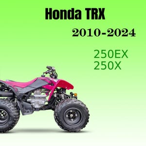 Honda TRX 250EX Honda TRX 250X Workshop Manual 2020-2024