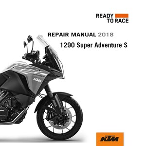 2018 Repair Manual KTM 1290 Super Adventure S