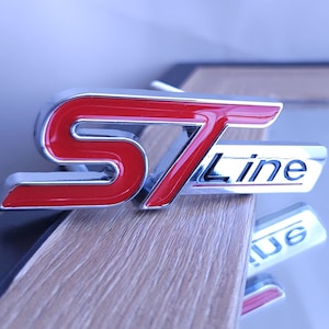 Ford ST Line Badge Red / Silver Grille Focus Puma Fiesta Performance STline
