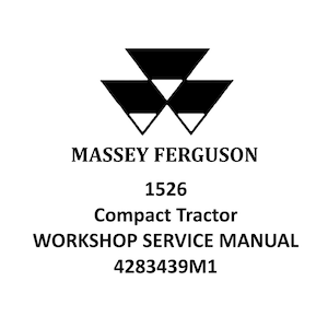Massey Ferguson 1526 Workshop Manual