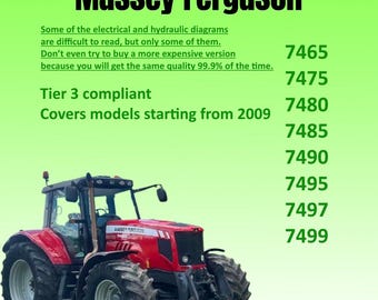 Repair manual Massey Ferguson 7400 Series From 2009