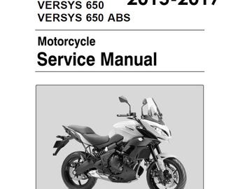 Kawasaki Versys 650 Workshop Service Manual 2015-2017