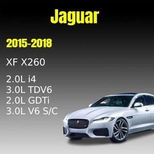 Könnte beinhalten: Eine silberne Jaguar XF X260 Limousine mit den Modelljahren 2015-2018 und den folgenden Motoroptionen: 2.0L i4, 3.0L TDV6, 2.0L GDTİ, 3.0L V6 S/C.