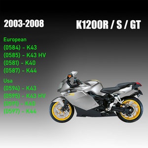 Service Manual for BMW K1200S K1200R K1200GT K1200R sport  2003-2008