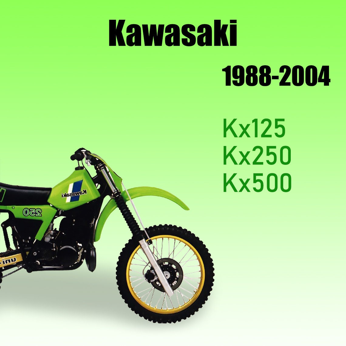 Kawasaki Kx125 Kx250 Kx500 Workshop Service Manual 1988 - 2004 - Etsy