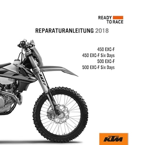 2018 KTM 450 EXC-F Six Days Reparaturanleitung