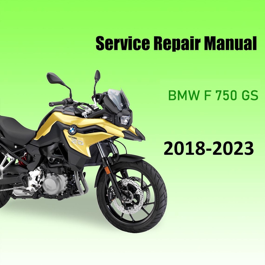 BMW F 750 GS Service Manual 2018-2023 K80 Israel
