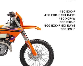 KTM 2024 - 450 500 Exc-f Six Days Xcf-w Xw-f- Service Workshop