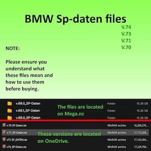 Bmw Sp-daten v.74