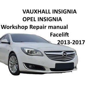 2013 - 2017 Service manual for VAUXHALL INSIGNIA Opel Insignia