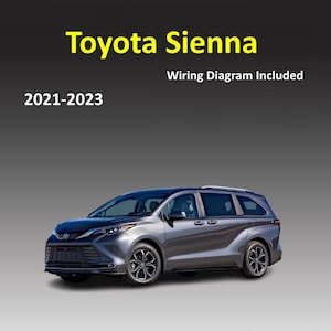 Toyota Sienna Workshop manual 2021-2023
