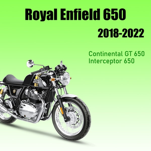 Workshop Service manual for Royal Enfield Continental 650 2018 2019 2020 2021 2022