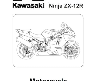2000 Ninja ZX-12R サービスショップ修理ワークショップマニュアル