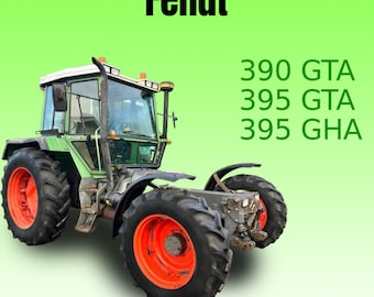 Fendt 395 GTA 390 GTA 395 GHA Workshop Service Manual