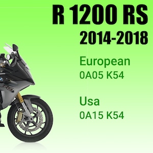 Service Workshop Repair manual for BMW R1200RS K54 (2014-2018) Download