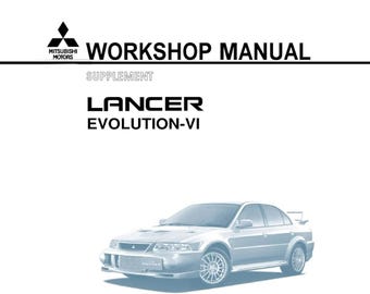 PDF - Mitsubishi Lancer Evolution Evo VIII 8 - Complete Workshop