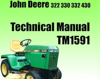 Technical Manual John Deere 322 330 332 430