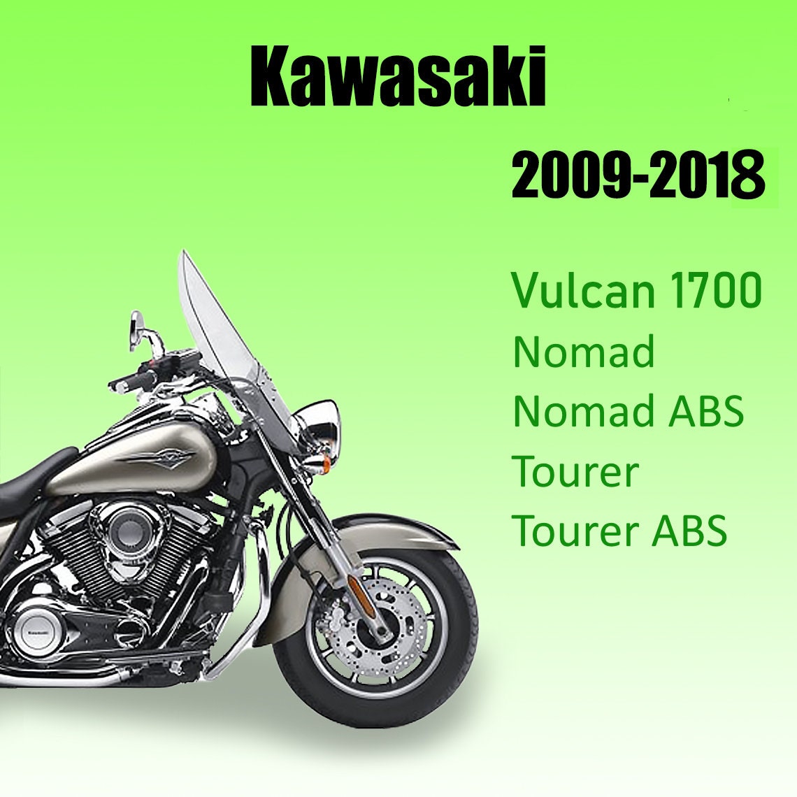 Kawasaki 1700 Nomad Service Manual ABS 2009-2018 - Etsy