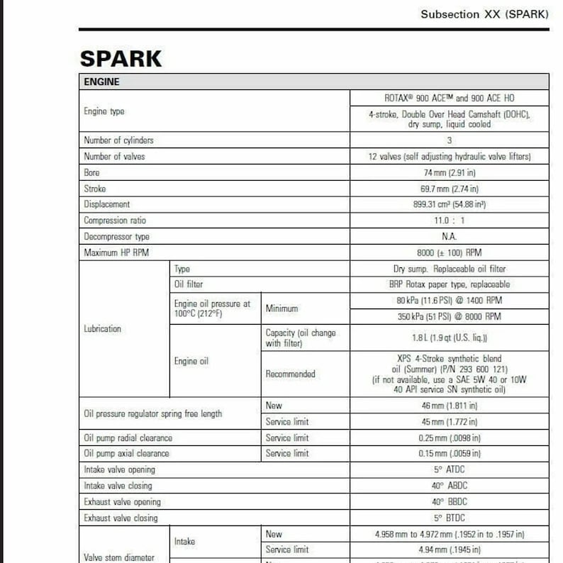 Seadoo Spark Workshop Manual 2014 immagine 1