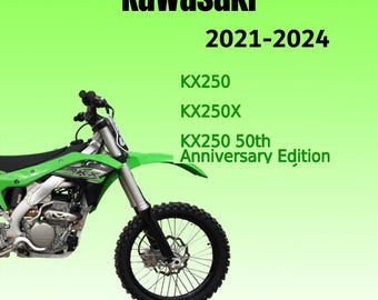 Workshop Service Manual For Kawasaki KX250 (2021-2024)