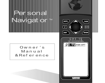 Owners Manual for Garmin GPS 12