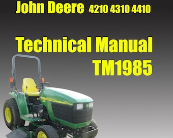 John Deere 4410 Technical Manual