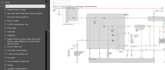 2022 Honda Civic FE1 Wiring Diagram 11th Gen CVT Sedan - Etsy
