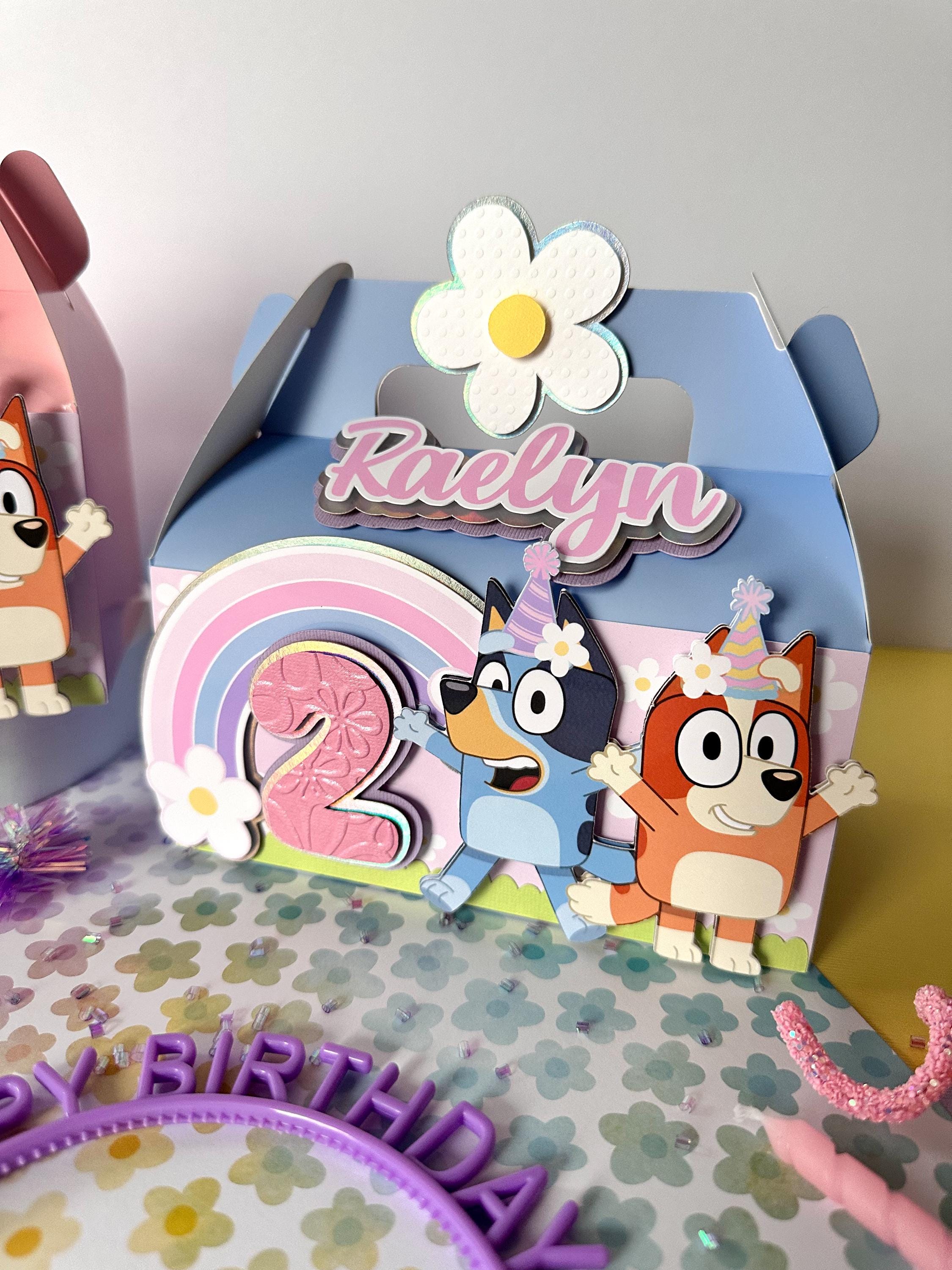 Bluey and Bingo Inspired 3D Gable Boxes