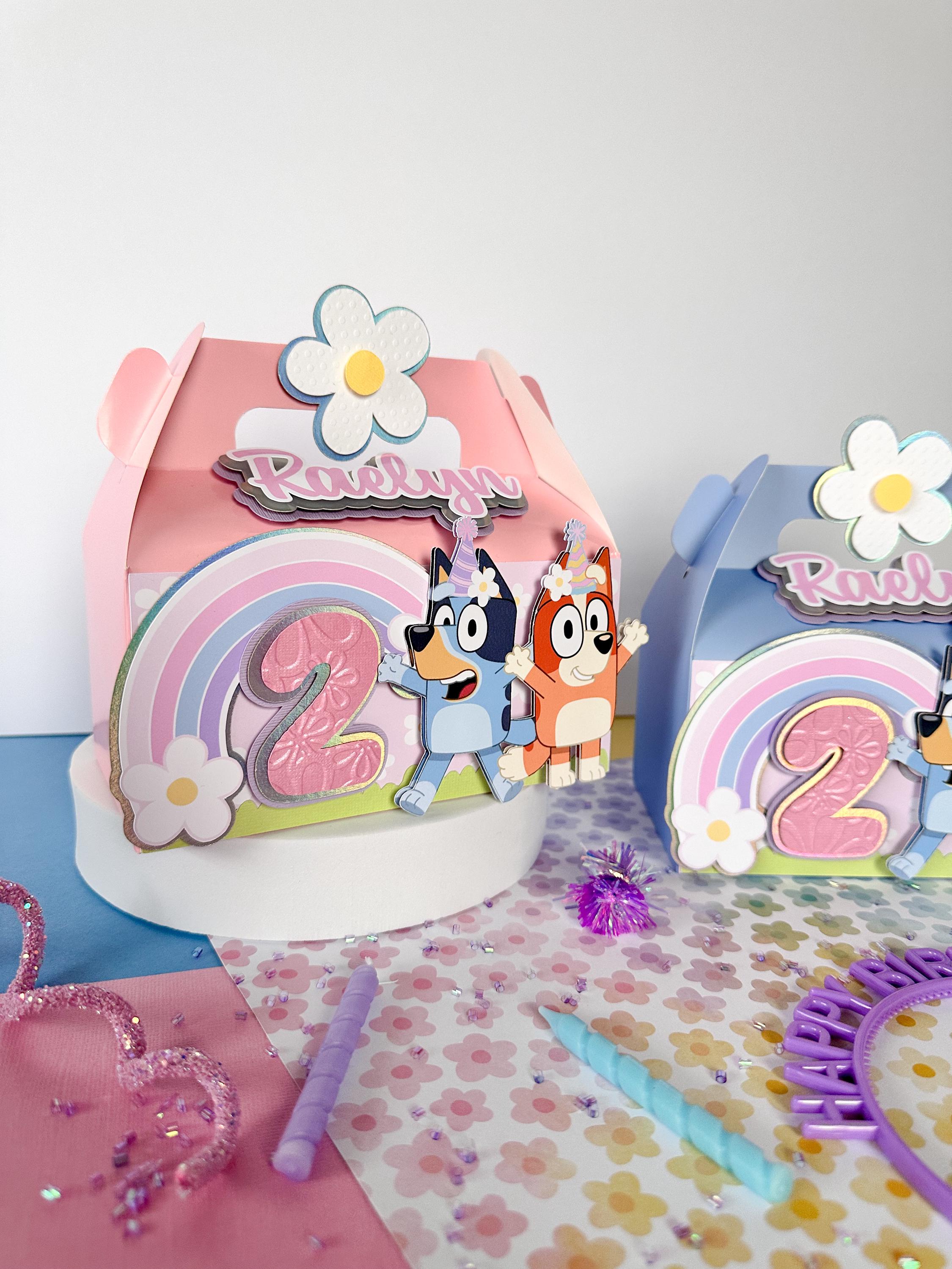 Bluey and Bingo Inspired 3D Gable Boxes