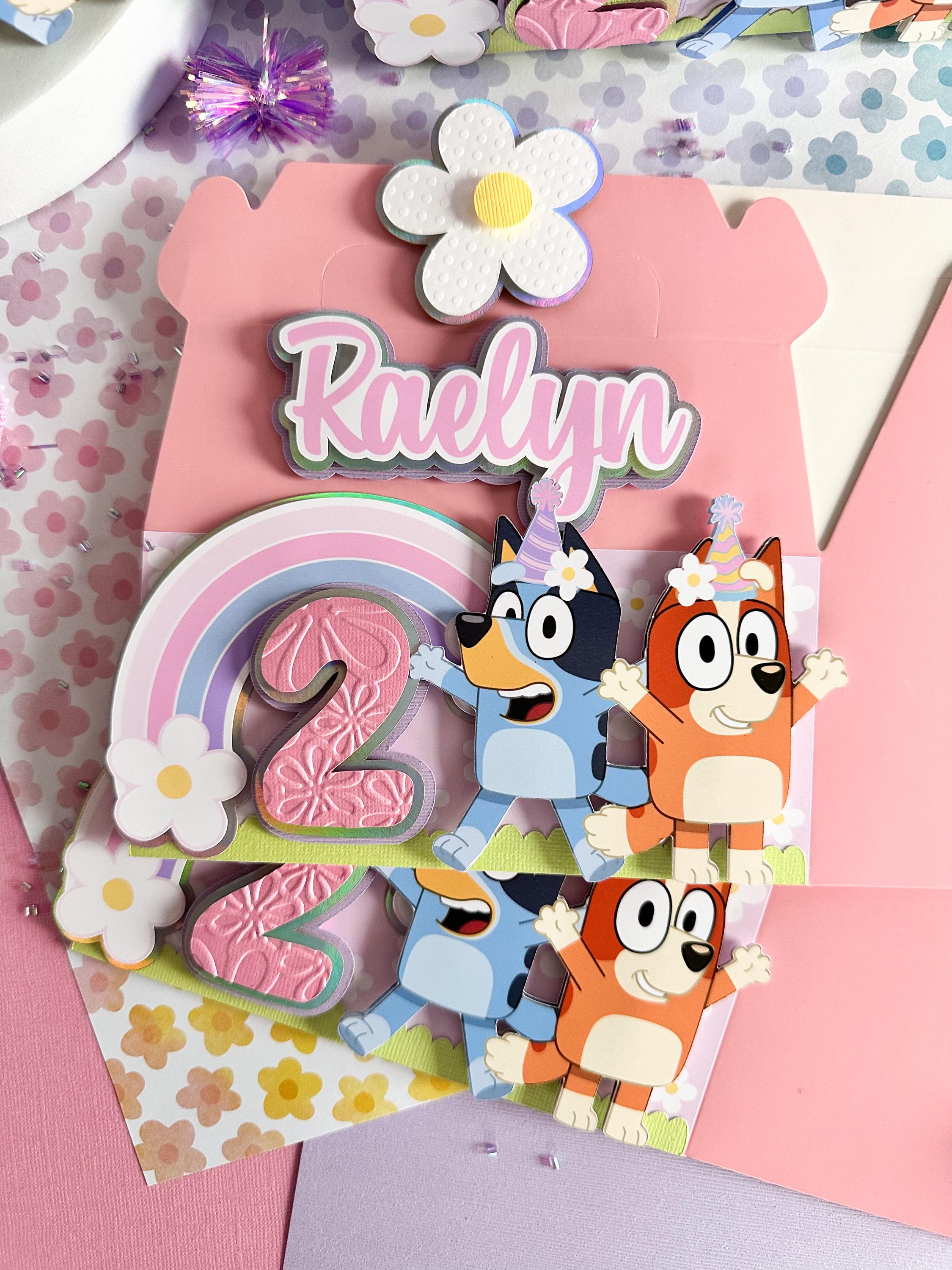 Bluey and Bingo Inspired 3D Gable Boxes