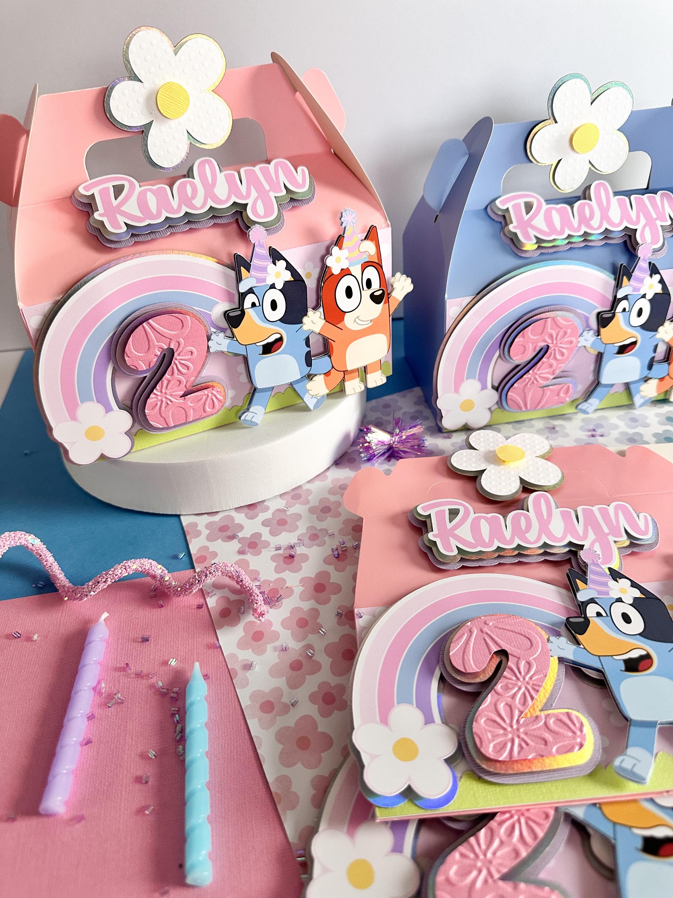 Bluey and Bingo Inspired 3D Gable Boxes