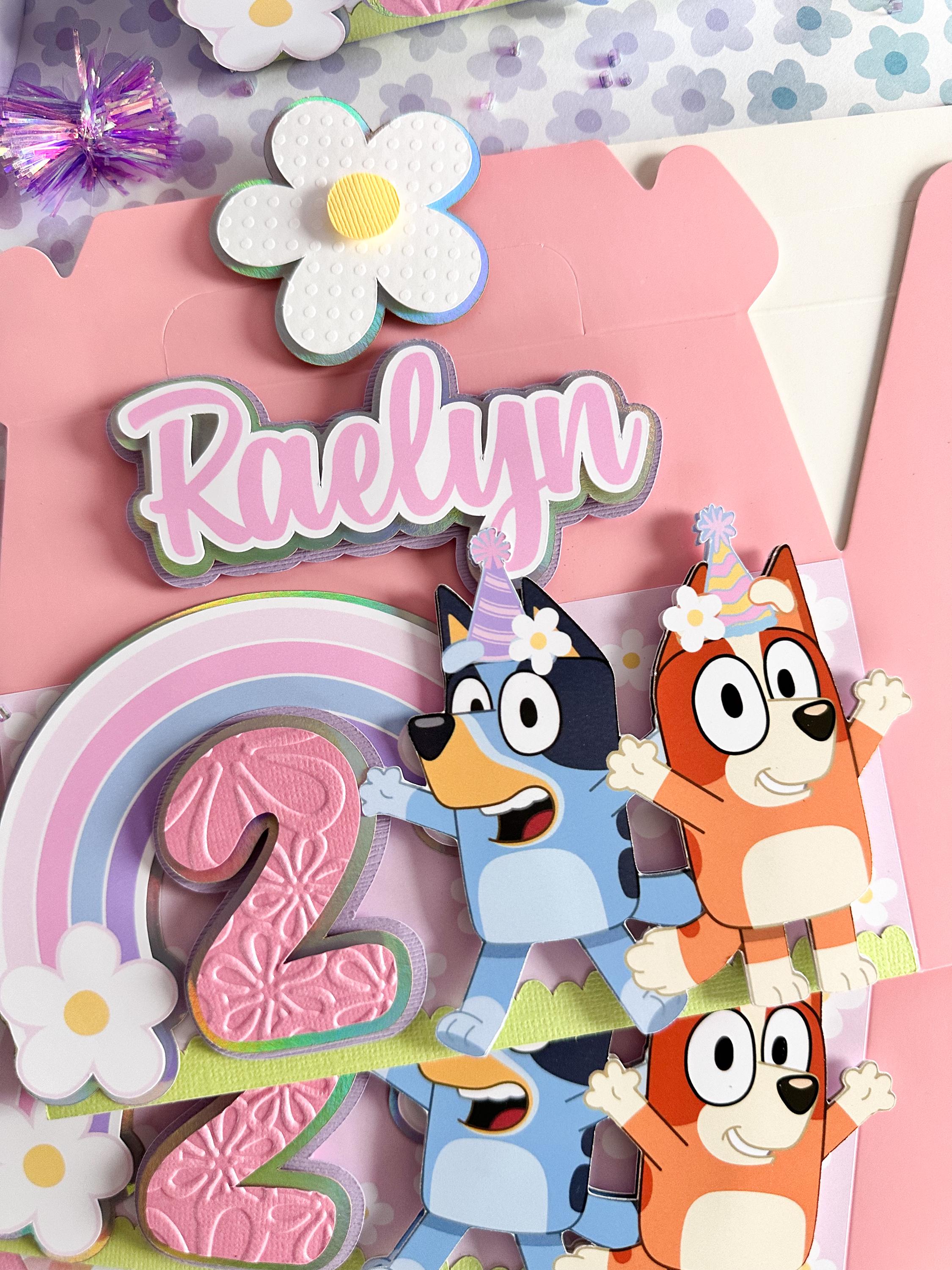 Bluey and Bingo Inspired 3D Gable Boxes