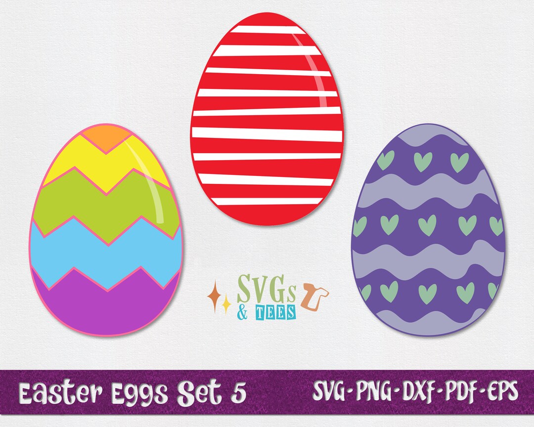 Easter Eggs SVG Files - Easter Egg PNG, Cut Files for Cricut ...