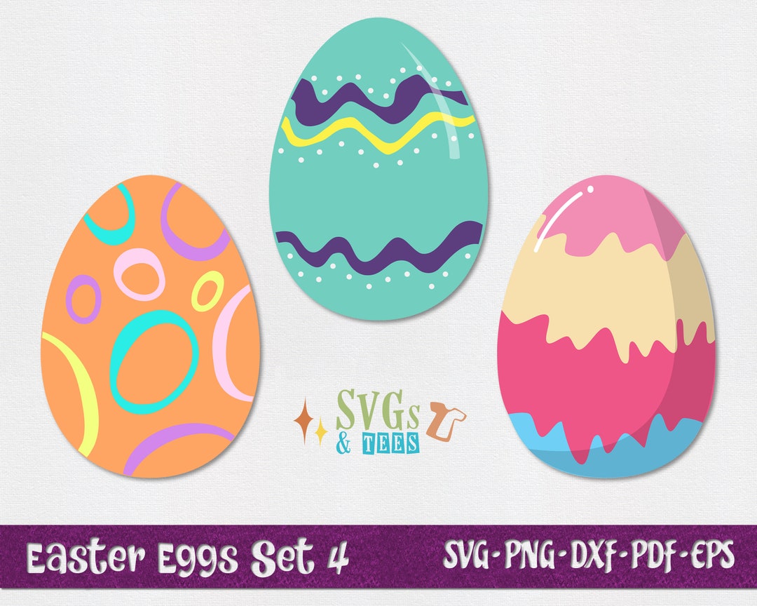 Easter Eggs SVG Files - Easter Egg PNG, Cut Files for Cricut ...