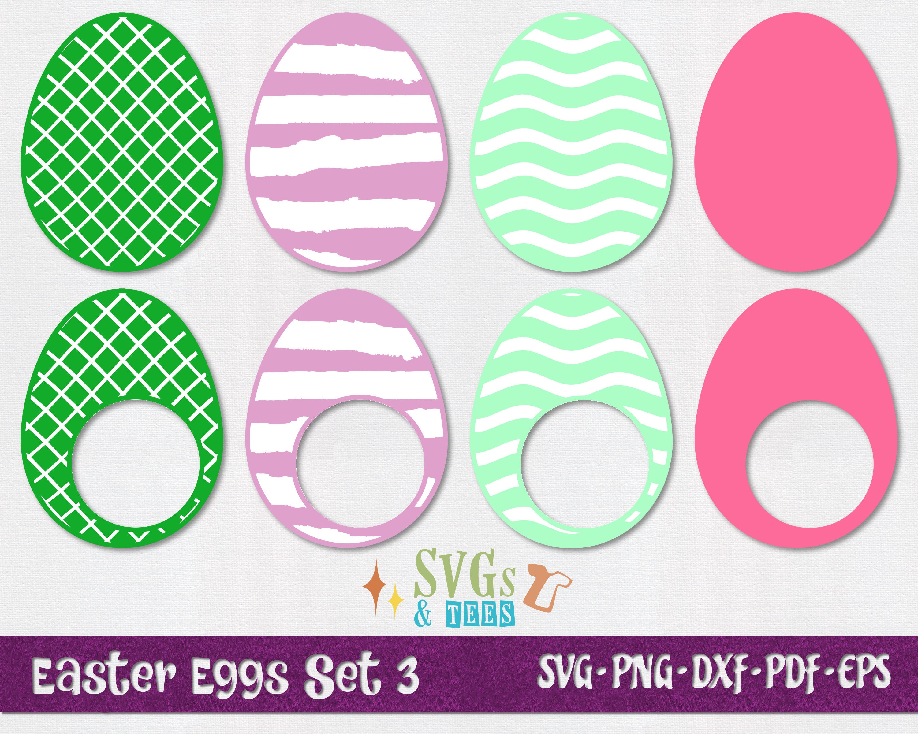 Easter Eggs SVG Files - Easter Egg PNG, Cut Files for Cricut ...