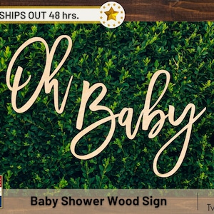 Oh Baby Sign, Baby Shower Sign, Baby Shower Decor, Sprinkle Sign, Mama to Be, Mom Sign, Wood Nursery Sign